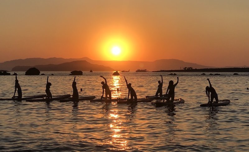 Chania: Pilates on Sup (Stand up Paddle)